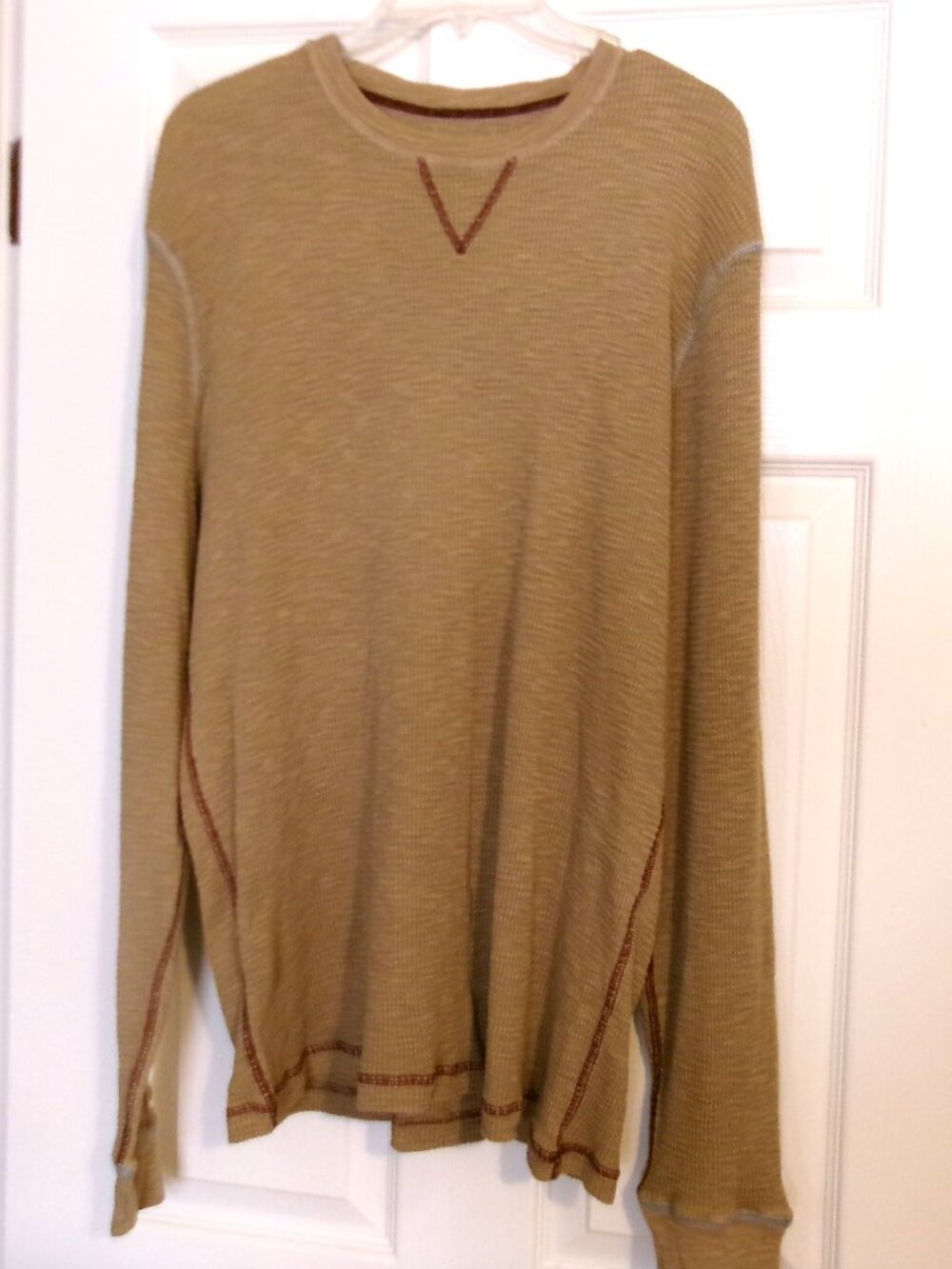 Men's TRUE GRIT Soft Cotton Knit Crew Neck Long Sleeve Pullover  Size XL